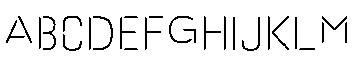 A.ABFLineaire Light Font UPPERCASE