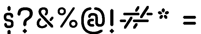 A.ABFLineaire Medium Font OTHER CHARS