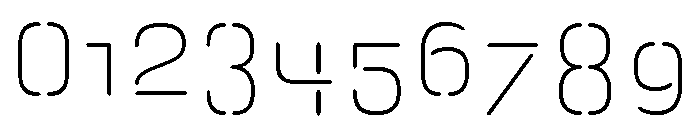 A.ABFLineaire Thin Font OTHER CHARS