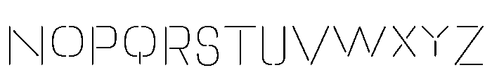 A.ABFLineaire Thin Font UPPERCASE