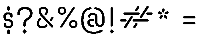 A.ABFLineaire Font OTHER CHARS