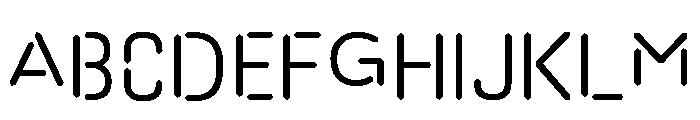 A.ABFLineaire Font UPPERCASE