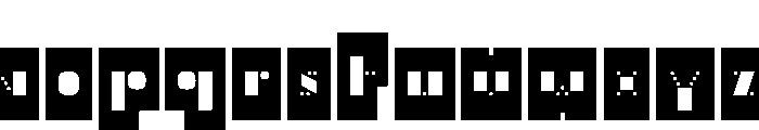 A.ABFSilhouette Font LOWERCASE