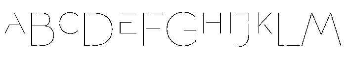 A.Coupe 3 Font UPPERCASE