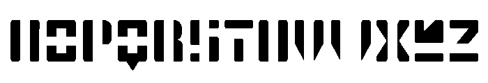 A.Ndebele Half Font LOWERCASE