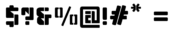A.Ndebele Quarter Font OTHER CHARS