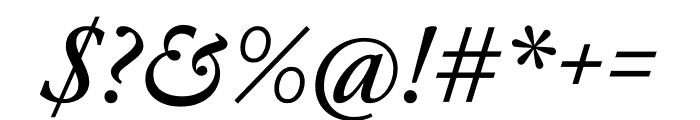 A2 Mazarin Italic Font OTHER CHARS