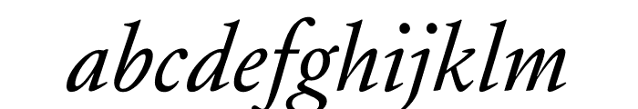 A2 Mazarin Light Italic Font LOWERCASE