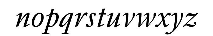 A2 Mazarin Light Italic Font LOWERCASE