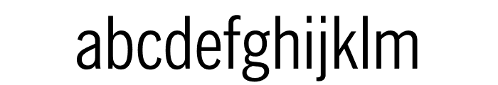 A2 Record Gothic Condensed Regular Font LOWERCASE