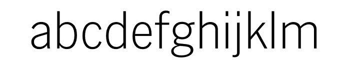 A2 Record Gothic Light Font LOWERCASE