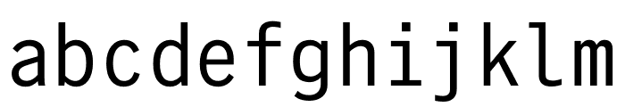 A2 Record Gothic Mono Regular Font LOWERCASE