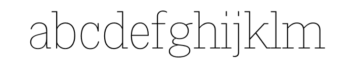 A2 Record Gothic Slab Thin Font LOWERCASE