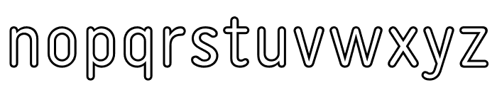 A23D Outline Regular Font LOWERCASE