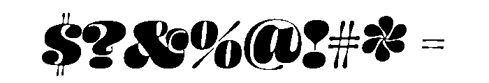 Aabak Heavy Italic Font OTHER CHARS