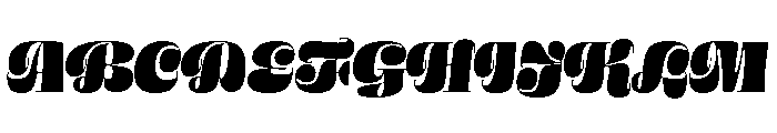 Aabak Heavy Italic Font UPPERCASE