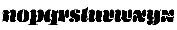 Aabak Heavy Italic Font LOWERCASE