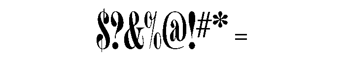 Aabak Medium Font OTHER CHARS