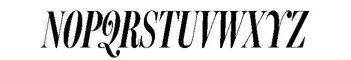 Aabak Semibold Italic Font UPPERCASE