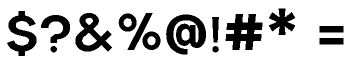 Aaber Bold Font OTHER CHARS