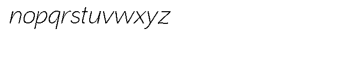 Aaux Next Wide Light Italic Font LOWERCASE