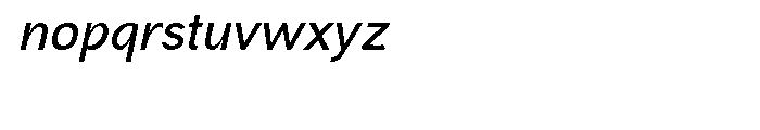 Aaux Next Wide Semi Bold Italic Font LOWERCASE