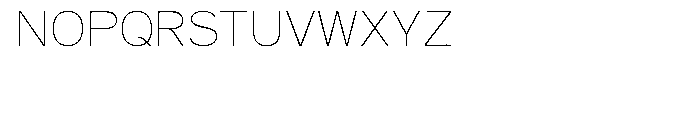 Aaux Next Wide Thin Font UPPERCASE