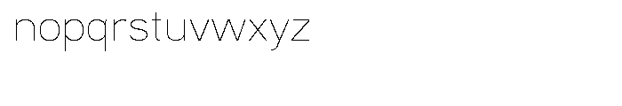 Aaux Next Wide Thin Font LOWERCASE