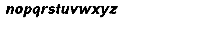 Aaux Next Wide Ultra Italic Font LOWERCASE