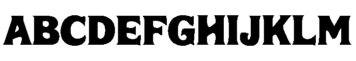 AAKSARAAN BOLDRO Font UPPERCASE