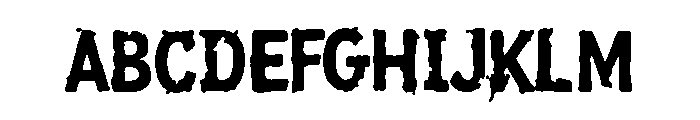 AAKSARAAN INKBRUTE Font UPPERCASE