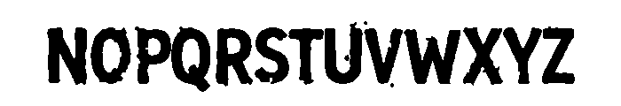 AAKSARAAN INKBRUTE Font UPPERCASE