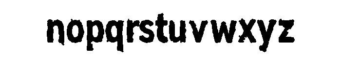 AAKSARAAN INKBRUTE Font LOWERCASE