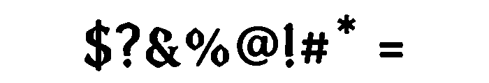 AAKSARAAN PIRATES Font OTHER CHARS