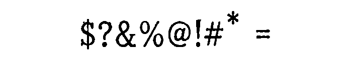 AAKSARAAN SERIFINK Font OTHER CHARS