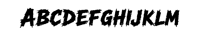 AAKSARAAN WILDTRAK Font UPPERCASE