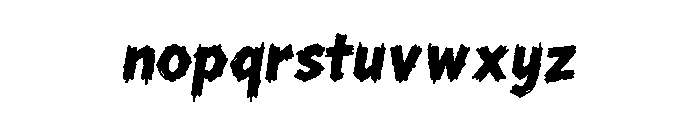 AAKSARAAN WILDTRAK Font LOWERCASE