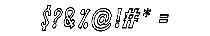Aahladdaa Italic Font OTHER CHARS