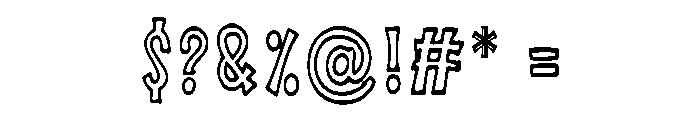 Aahladdaa Font OTHER CHARS