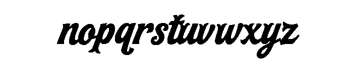 Aaksaraan Glorenia Font LOWERCASE