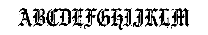 Aaksaraan Oldink Font UPPERCASE