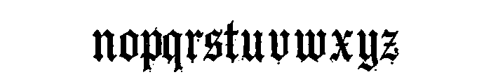 Aaksaraan Oldink Font LOWERCASE
