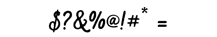 Aaksaraan Rania Regular Font OTHER CHARS