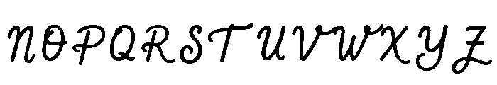 Aaksaraan Rania Regular Font UPPERCASE