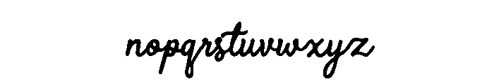 Aaksaraan Rania Regular Font LOWERCASE