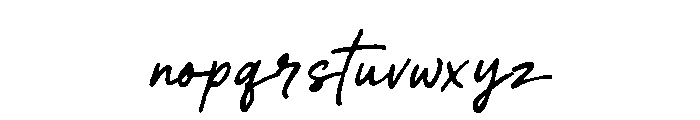 Aaksaraan Rosvane Font LOWERCASE