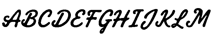 Aaksaraan Rouleur Font UPPERCASE