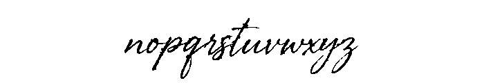 Aaksaraan Scriptink Font LOWERCASE