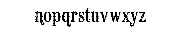 Aaksaraan Victorink Font LOWERCASE