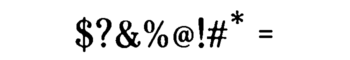 Aaksaraan Wellington Font OTHER CHARS
